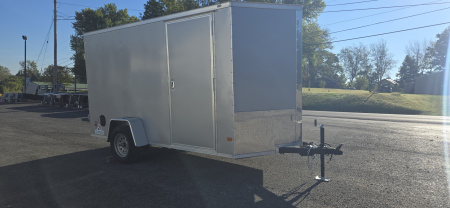 Used REPO 2024 Covered Wagon Trailers 6x12 Enclosed Trailer