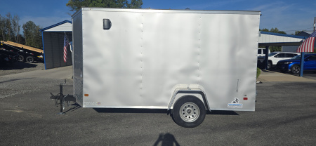 Used REPO 2024 Covered Wagon Trailers 6x12 Enclosed Trailer