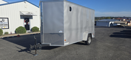 Used REPO 2024 Covered Wagon Trailers 6x12 Enclosed Trailer