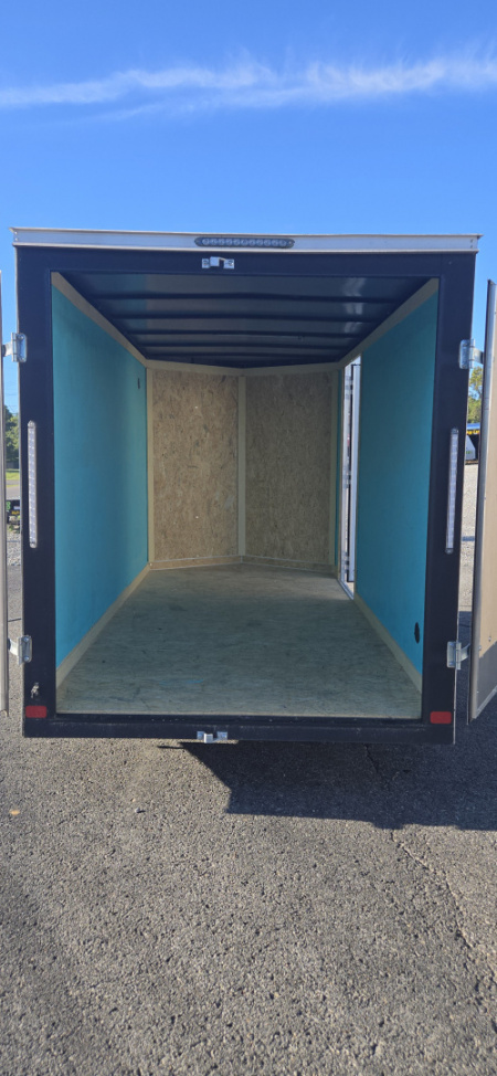 Used REPO 2024 Covered Wagon Trailers 6x12 Enclosed Trailer