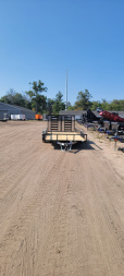 Used 2025 Load Trail 83X16 7K SPLIT HD GATE Landscape Trailer