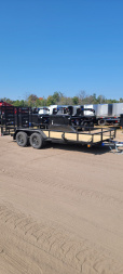 Used 2025 Load Trail 83X16 7K SPLIT HD GATE Landscape Trailer