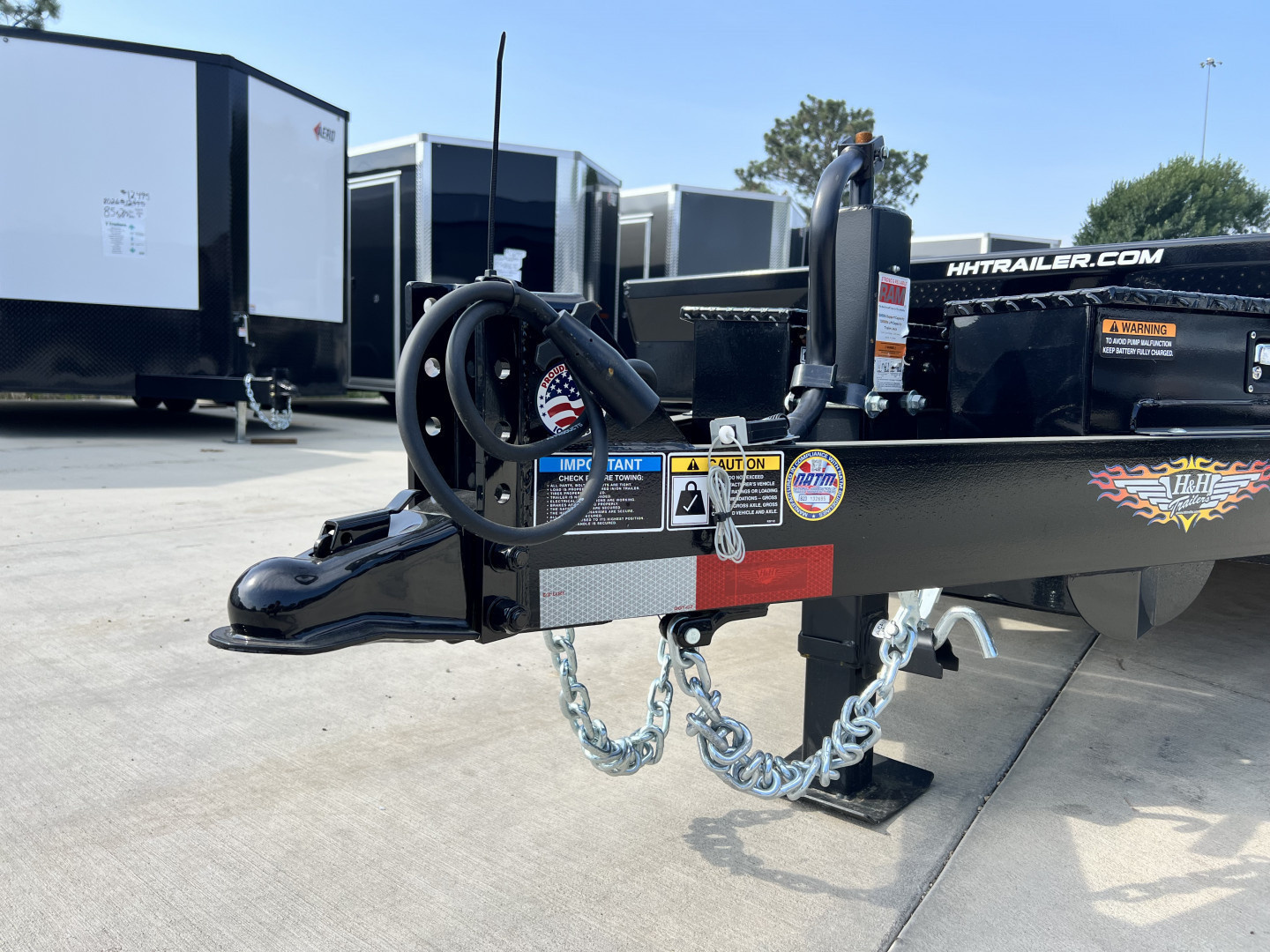 New NEW 2025 HEAVY DUTY H&H Speedloader 24’ POWER TILTbed flatbed Trailer 2-7000 lb axles =14K Drive Over Fenders