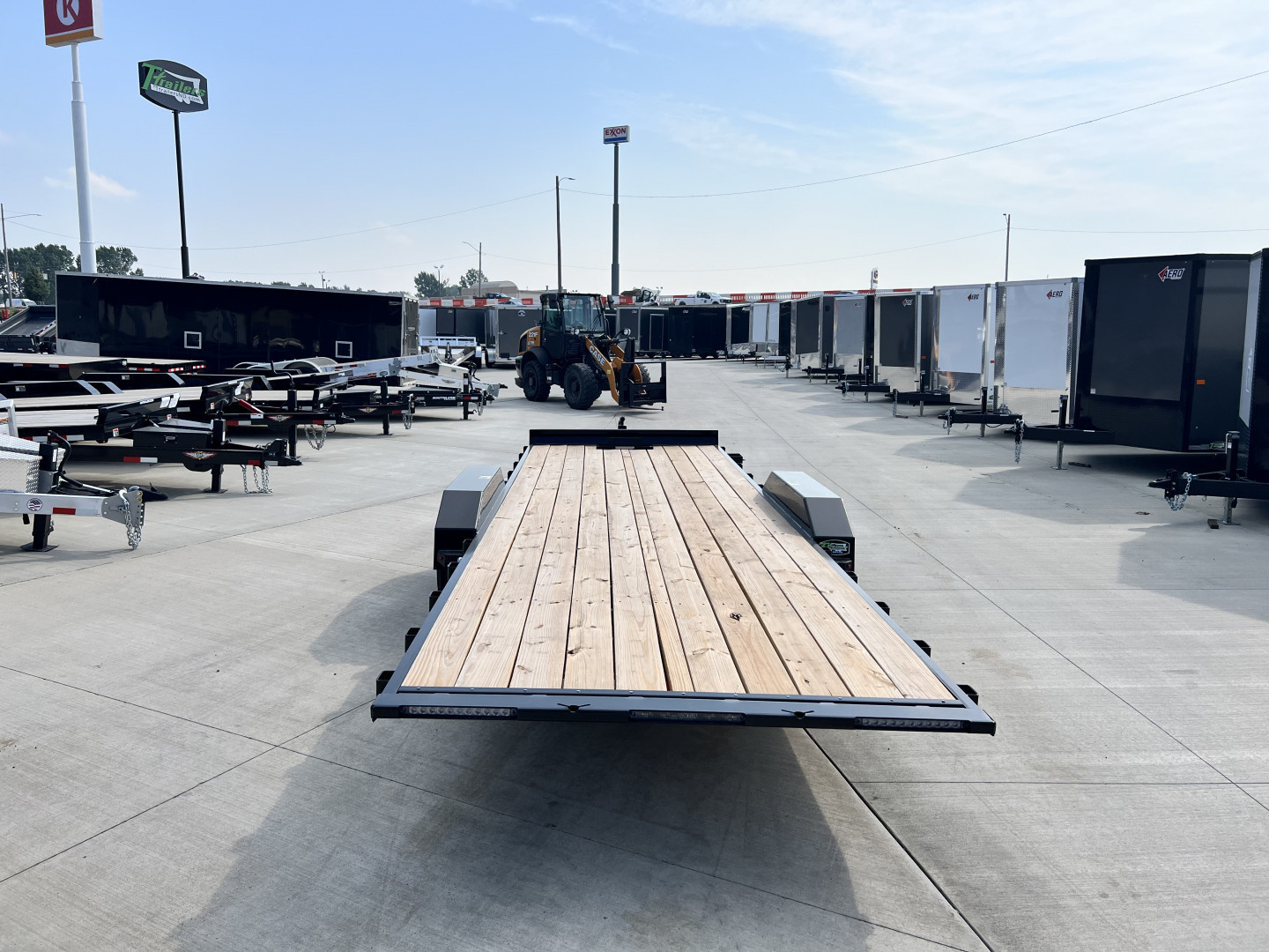 New NEW 2025 HEAVY DUTY H&H Speedloader 24’ POWER TILTbed flatbed Trailer 2-7000 lb axles =14K Drive Over Fenders