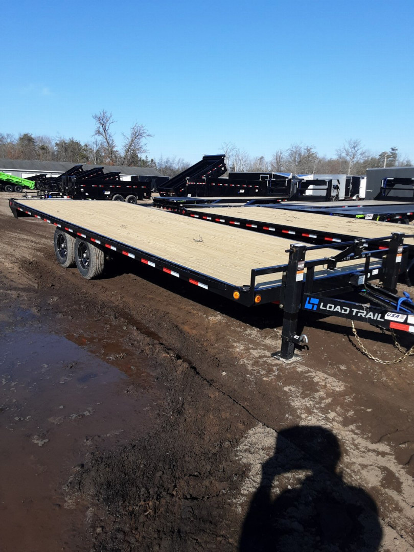 New 2026 Load Trail 102X24 DECKOVER SLIDE IN RAMPS 14K Equipment Trailer