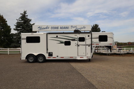 Used 2020 Lakota Charger 2 Horse LQ Horse Trailer