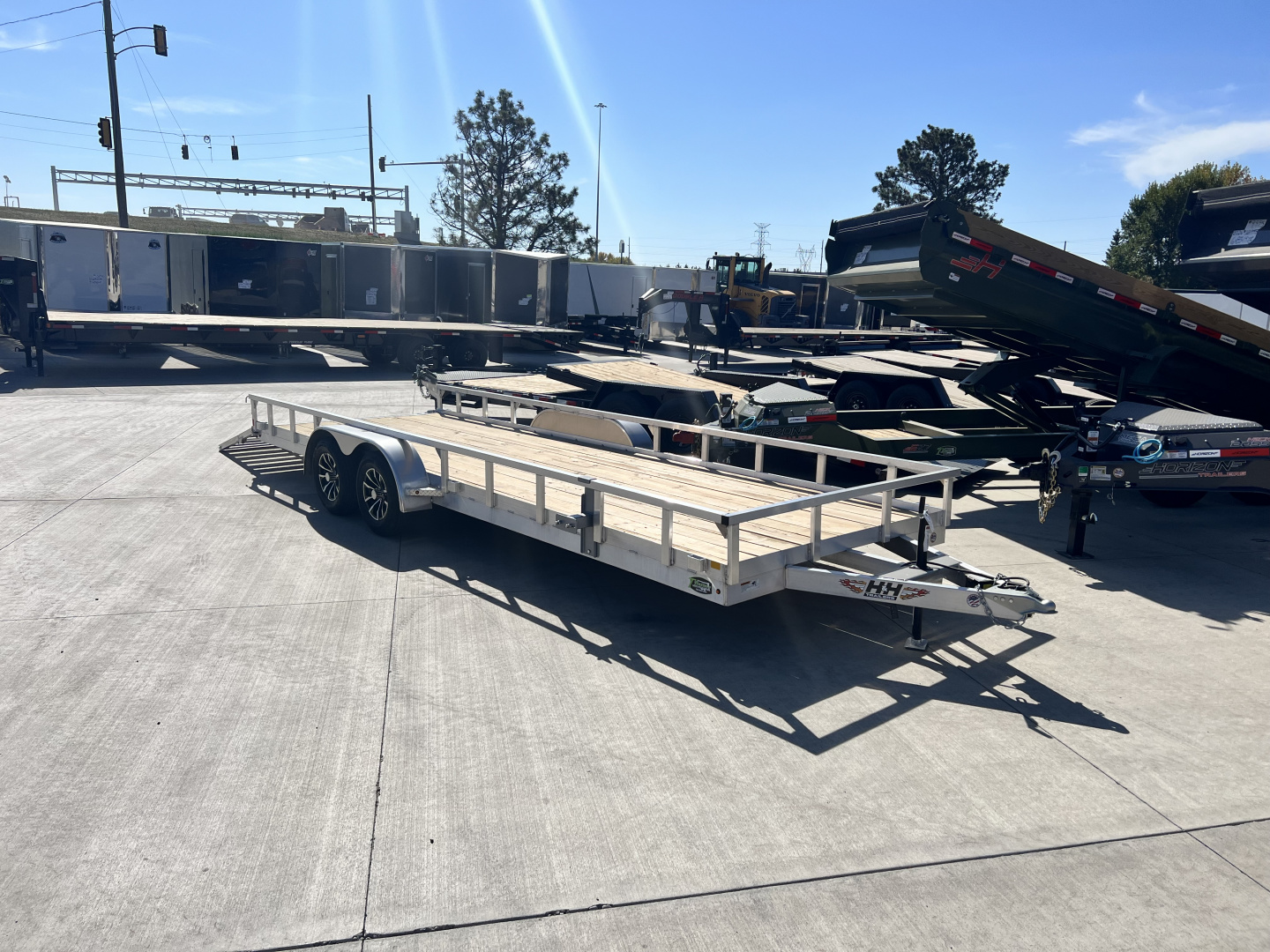 New 2026 H&H Trailers H8222TRSA-070 Flatbed Trailer