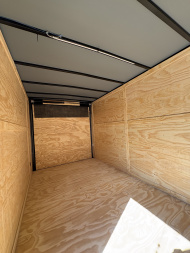 New 2026 J&C Trailers 7x14TA 7' Tall Tan PolyCor Blackout PKG Cargo / Enclosed Trailer