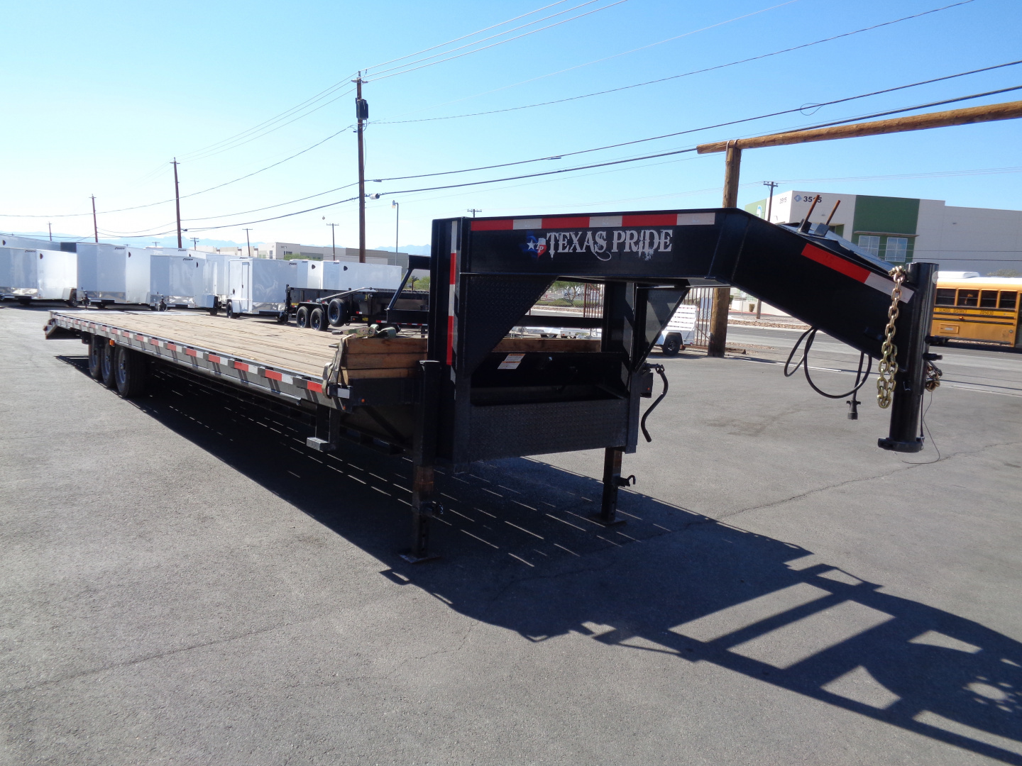 New 2023 Texas Pride Trailers * 22GN-40 * 40Ft Gooseneck Flatbed Trailer w/ Flip Over Ramps