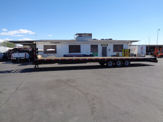 New 2023 Texas Pride Trailers * 22GN-40 * 40Ft Gooseneck Flatbed Trailer w/ Flip Over Ramps
