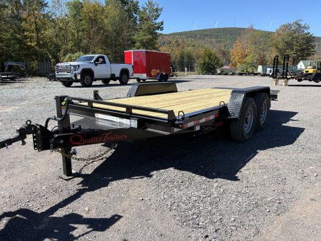 New 2026 Quality Trailers 18' 15K Full Tilt Skid Steer Equipment Trailer