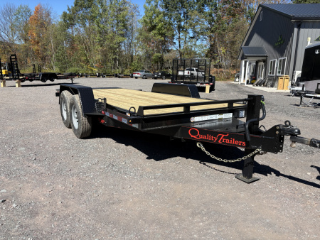 New 2026 Quality Trailers 18' 15K Full Tilt Skid Steer Equipment Trailer