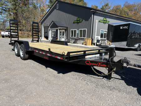 New 2026 Quality Trailers 20' (18 + 2) 17K Equipment Trailer with Ramps