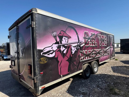 Used USED 1998 Wells Cargo 8.5X24 Cargo / Enclosed Trailer DOUBLE DOORS