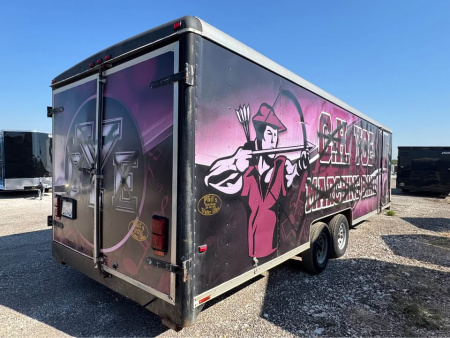 Used USED 1998 Wells Cargo 8.5X24 Cargo / Enclosed Trailer DOUBLE DOORS