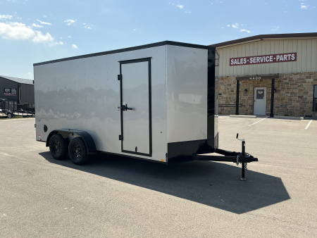 New 2026 Compass 7'x16' Enclosed Cargo Trailer - Indigo DLX