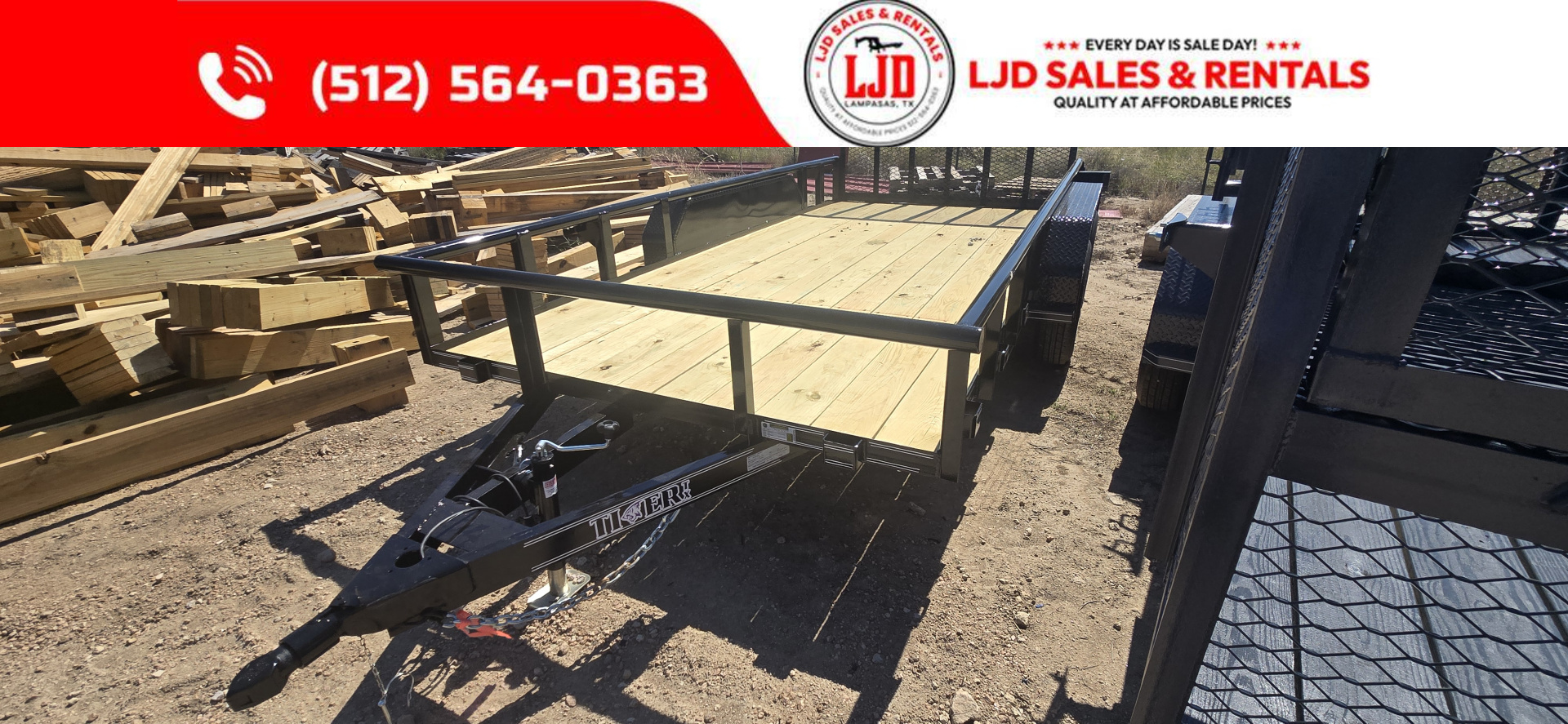 New 2025 Tiger - 77x14 - Utility Trailer