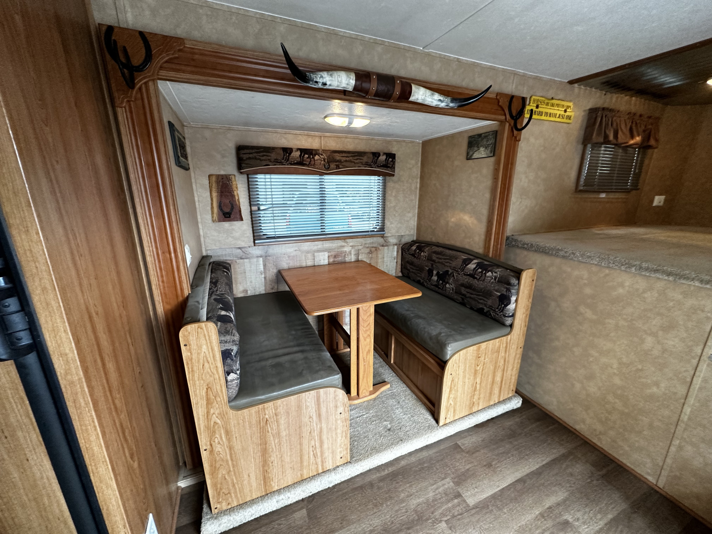 Used 2011 Bison Trailers 3H LQ W/ Slide Horse Trailer