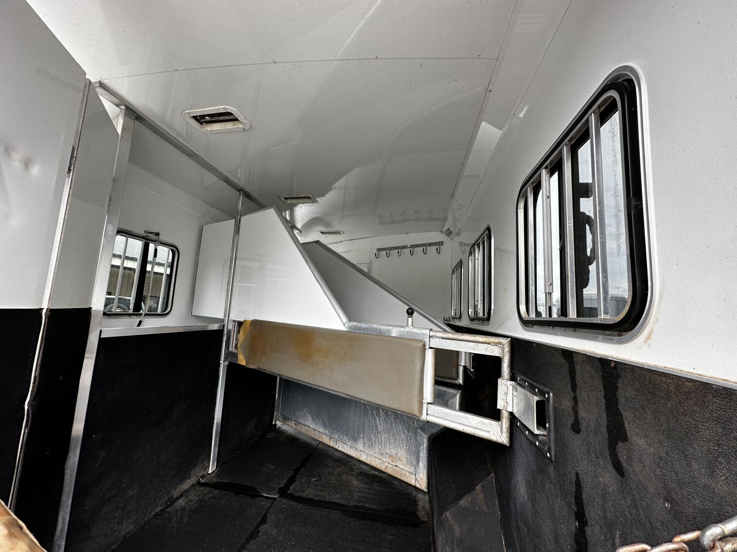 Used 2011 Bison Trailers 3H LQ W/ Slide Horse Trailer