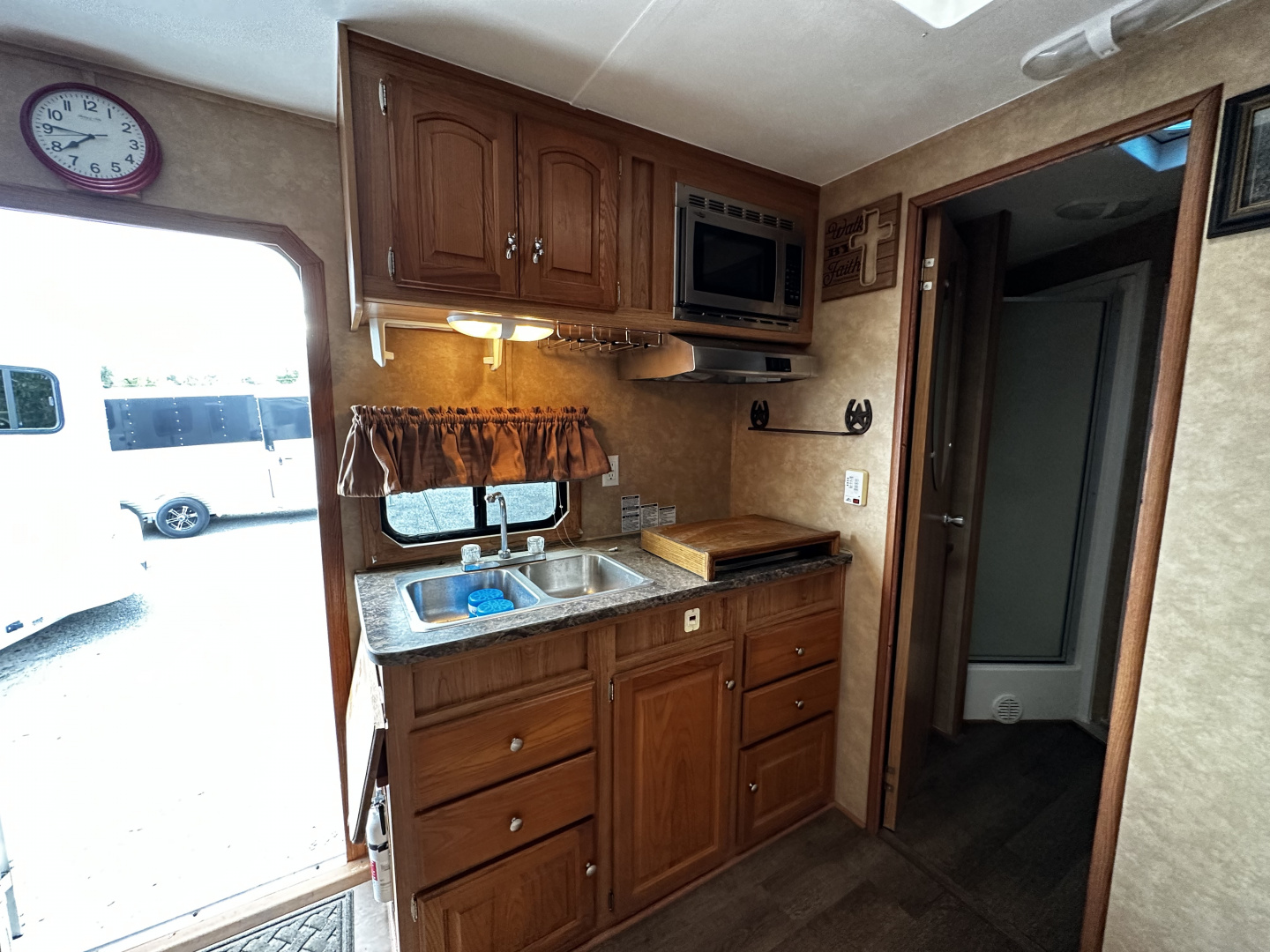 Used 2011 Bison Trailers 3H LQ W/ Slide Horse Trailer