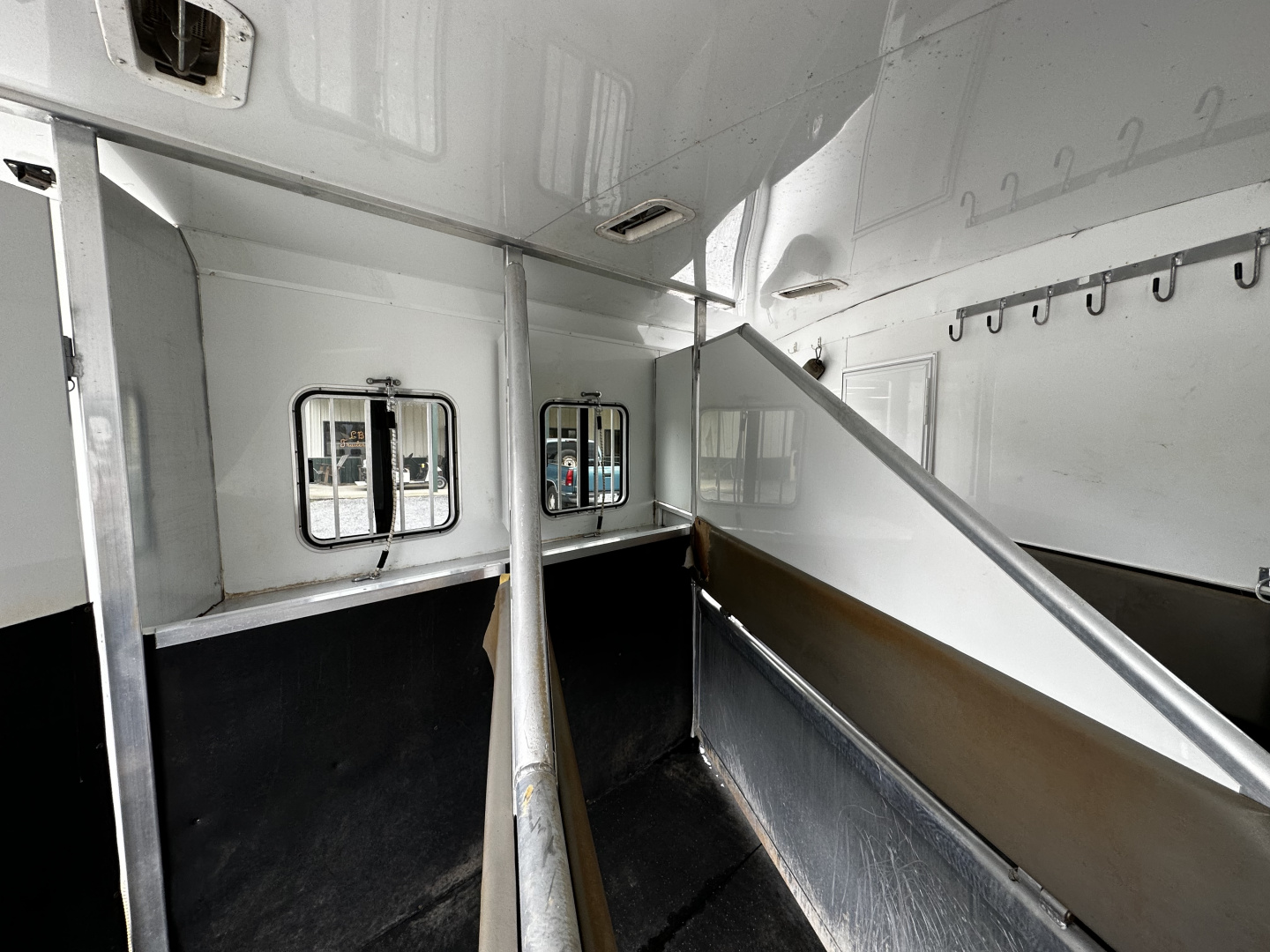 Used 2011 Bison Trailers 3H LQ W/ Slide Horse Trailer