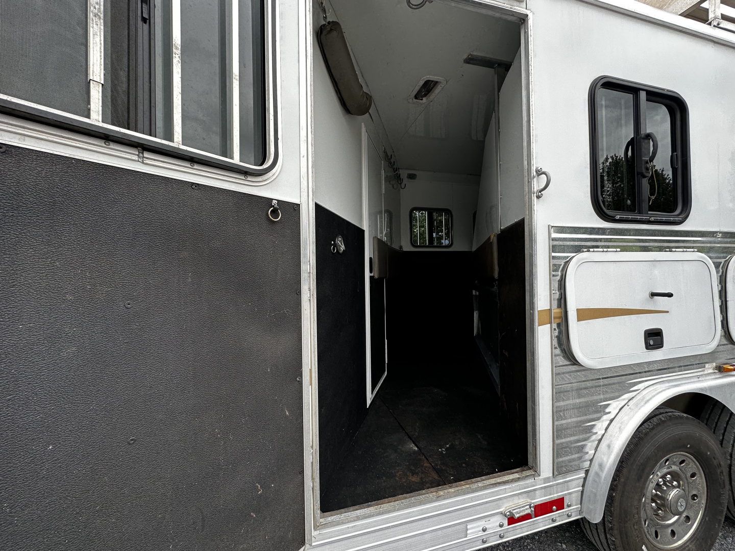 Used 2011 Bison Trailers 3H LQ W/ Slide Horse Trailer