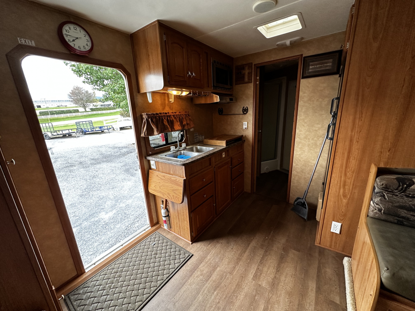 Used 2011 Bison Trailers 3H LQ W/ Slide Horse Trailer