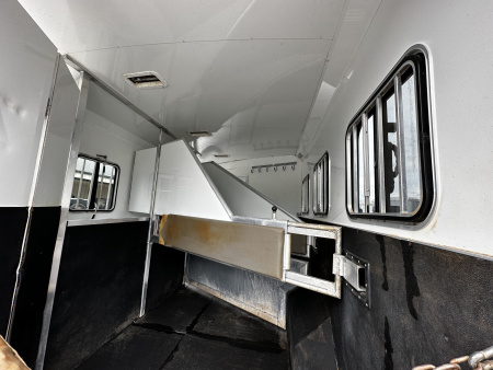Used 2011 Bison Trailers 3H LQ W/ Slide Horse Trailer