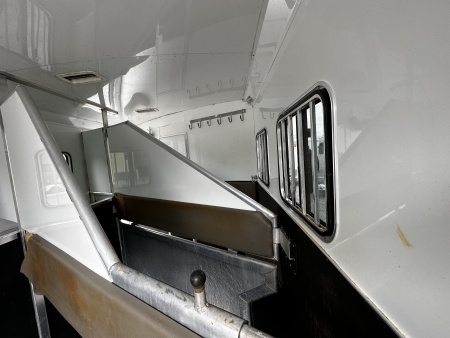 Used 2011 Bison Trailers 3H LQ W/ Slide Horse Trailer