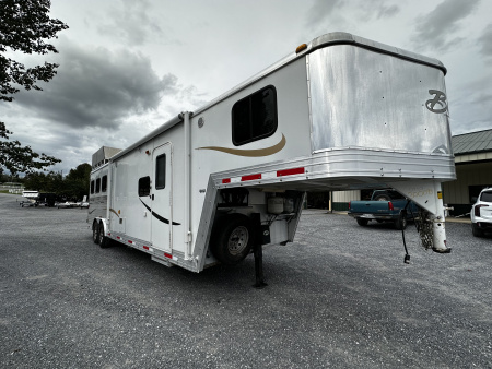 Used 2011 Bison Trailers 3H LQ W/ Slide Horse Trailer