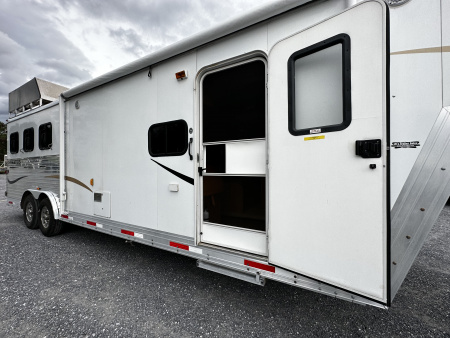 Used 2011 Bison Trailers 3H LQ W/ Slide Horse Trailer