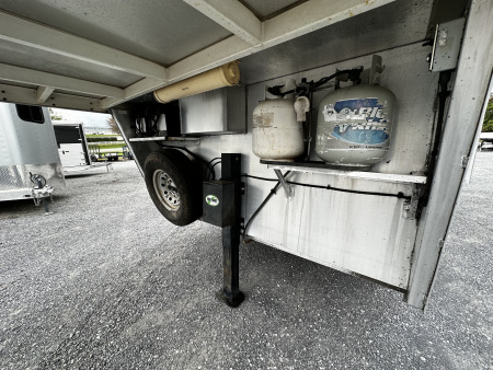 Used 2011 Bison Trailers 3H LQ W/ Slide Horse Trailer