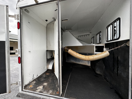 Used 2011 Bison Trailers 3H LQ W/ Slide Horse Trailer