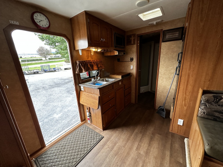 Used 2011 Bison Trailers 3H LQ W/ Slide Horse Trailer