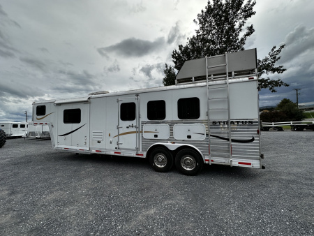 Used 2011 Bison Trailers 3H LQ W/ Slide Horse Trailer
