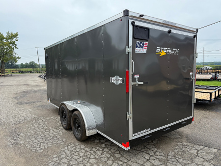 New 2025 Stealth 7 X 16 Cargo / Enclosed Trailer with Ramp Door and 6ft 6in interior Height