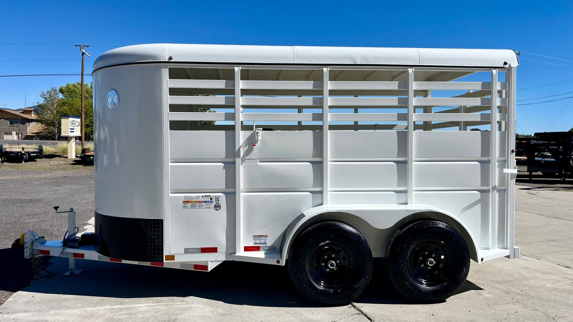 New 2026 Delco Tandem Axle Stock /12,000 GVWR/6'8"x14'