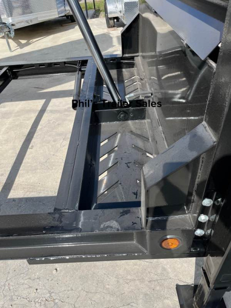 New 2026 Iron Bull 83X16 Dump Trailer 8000 LB AXLES GOOSENECK 16K GVWR