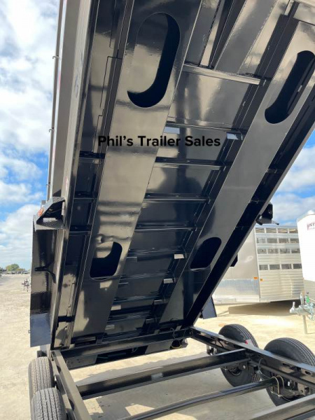 New 2026 Iron Bull 83X16 Dump Trailer 8000 LB AXLES GOOSENECK 16K GVWR