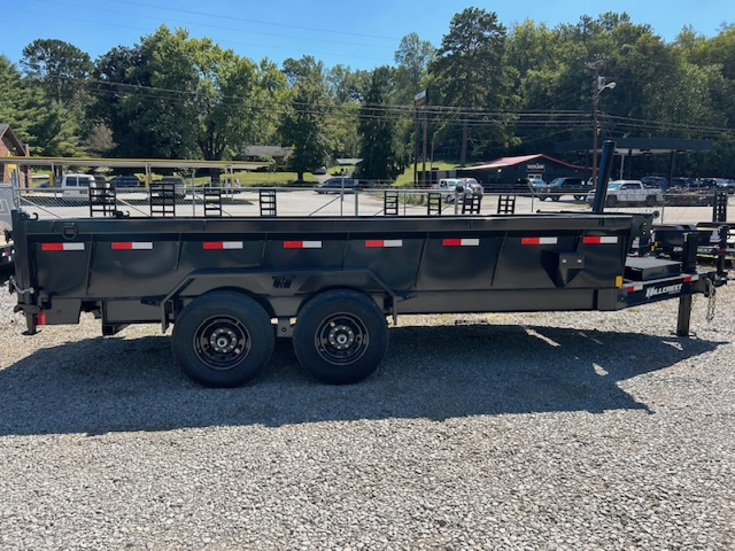 New 2026 Hillcrest Trailers 7X16 14K HD tube ramps & hyd jack Dump Trailer