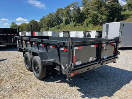 New 2026 Hillcrest Trailers 7X16 14K HD tube ramps & hyd jack Dump Trailer