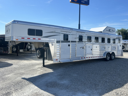 New 2025 4-Star Trailers 6 Horse Slant Load Super Tack Horse Trailer