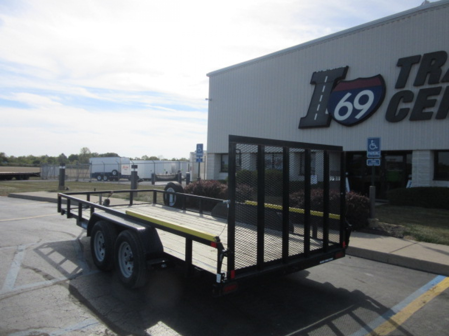 Used 2020 Sure-Trac 7 x 16 ST8216TAT-B-070 Utility Trailer 7K / Spare Tire