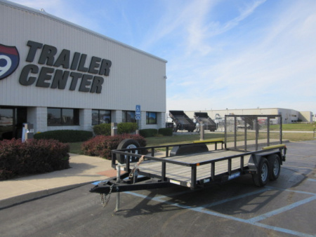 Used 2020 Sure-Trac 7 x 16 ST8216TAT-B-070 Utility Trailer 7K / Spare Tire