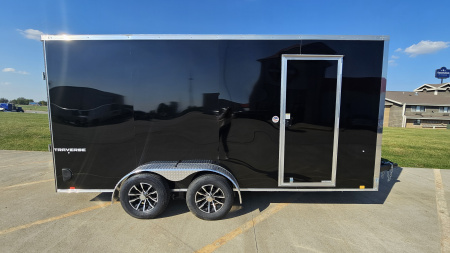 New 2026 Formula Trailers 7 x 16 Traverse Flat Top V-Nose 7K Cargo / Enclosed Trailer