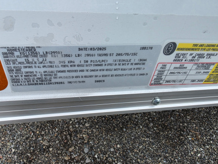 New 2026 Homesteader 508CS Cargo / Enclosed Trailer 5 X 8 SA