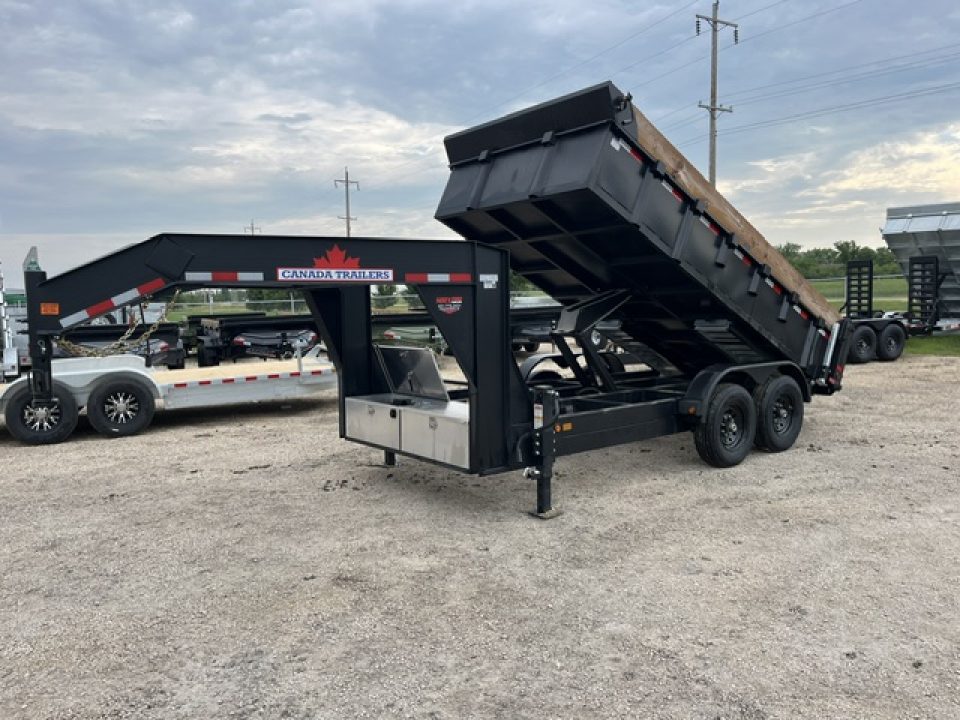 New 2027 Canada Trailers 14ft Gooseneck Dump Trailer