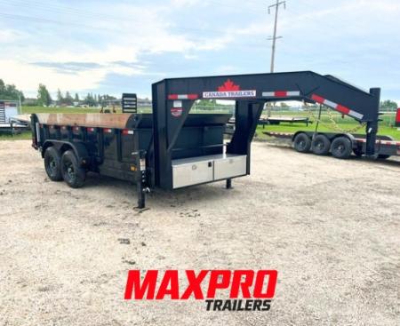 New 2027 Canada Trailers 14ft Gooseneck Dump Trailer