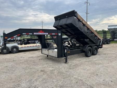 New 2027 Canada Trailers 14ft Gooseneck Dump Trailer