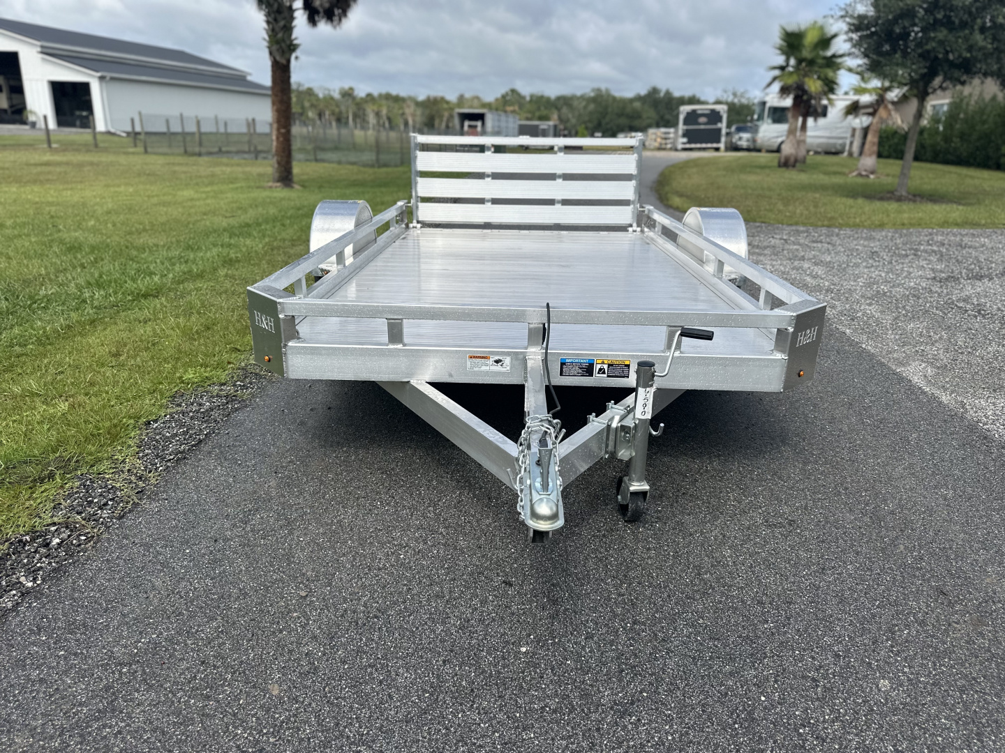 New 2026 H&H Trailers 3K 78X12 Low Side Aluminum Utility Trailer